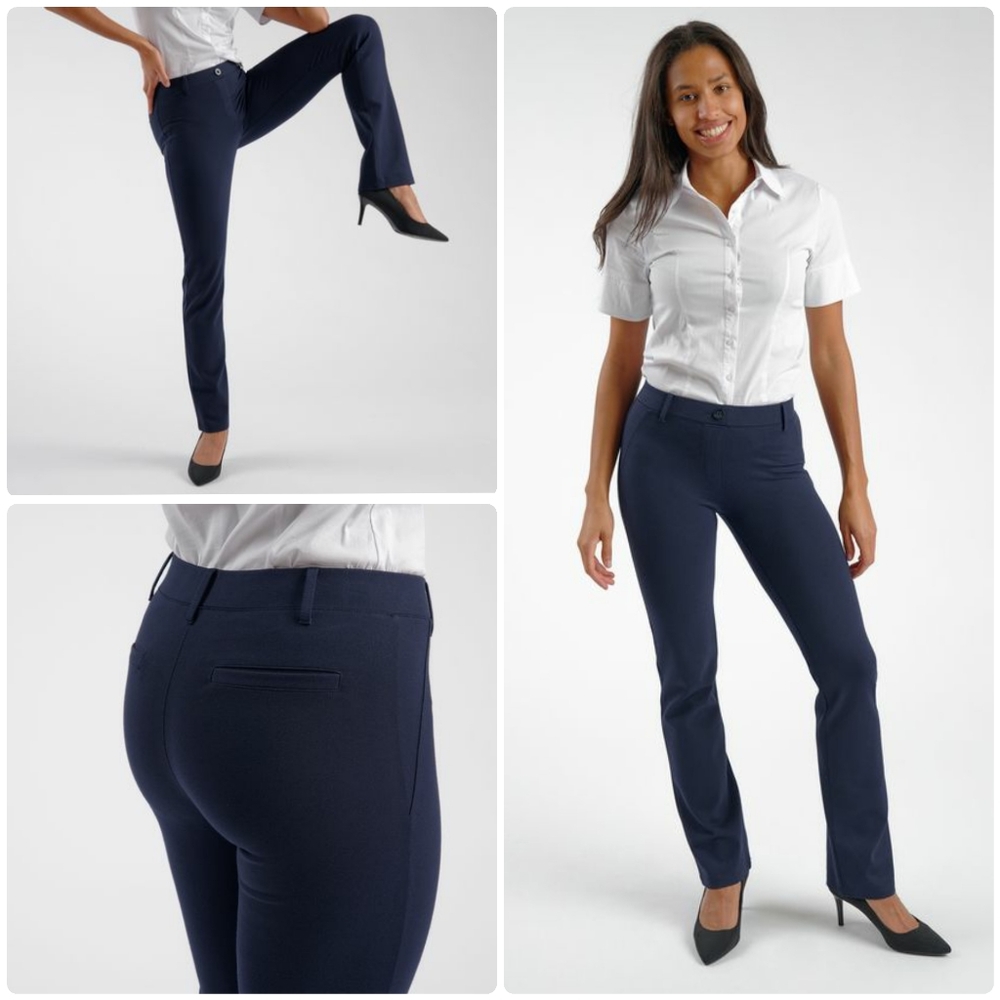 Betabrand Navy Classic Pant